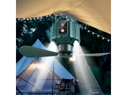 Ventilador Portátil Usb com Luz para Camping e Quarto