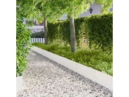 Vidaxl Acabamento Para Gramado 30 Pcs 100 X 30 Cm Aço Branco