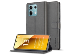 Capa Para Celular Xiaomi Redmi Note 13 Pro 5g Lc.imeeke Em Couro Com Textura De Bezerro.