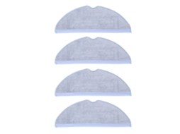 4pcs pano de mop reutilizável lavável para aspirador s7+ s7 t7s t7 plus | S/MARCA