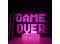 Luminria Noturna Para Sala De Jogos Com Base Rachada Presente Criativo Zhe Conjunto Colorido Com Toque Rachado Aquaforge