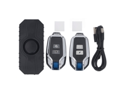 Alarma Antirrobo Bicicletas Sensor Vibración Mandos Recargables | S/MARCA