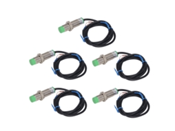 5 Peças Sensor Indutivo de Proximidade 8mm Distância 2 Cabos Nc 90 250vac M18x1