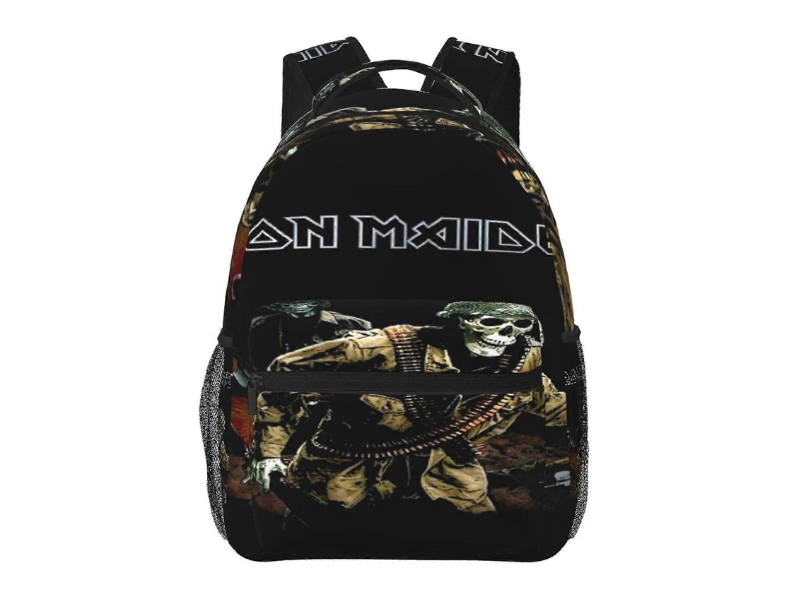 Mochila Iron Maiden K235 Para Escola E Trabalho, Leve E À Prova Dágua, Mochila Estilosa Para Estudantes E Adultos N235 Olysi Shop