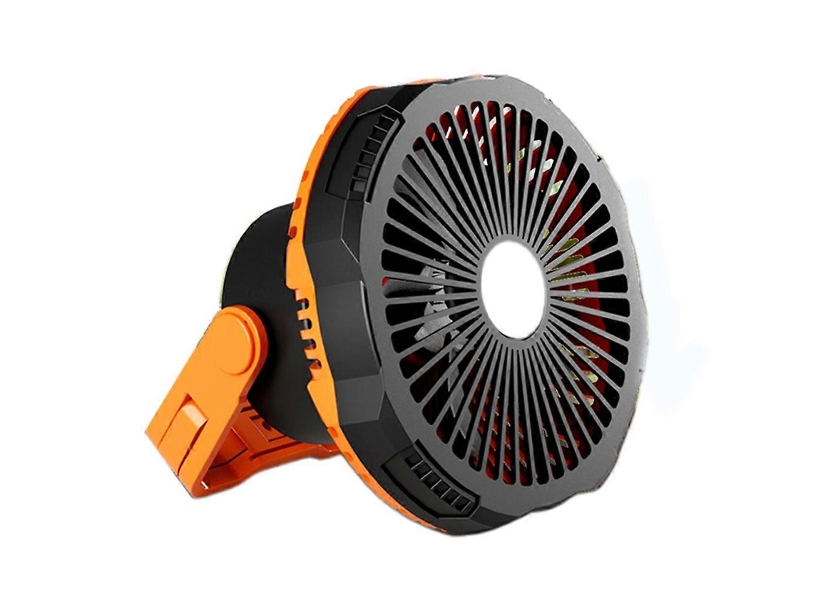 Ventilador De Acampamento Com Lanterna Led, Recarregável, 4000 Mah, Com Gancho De Luz Olysi Shop