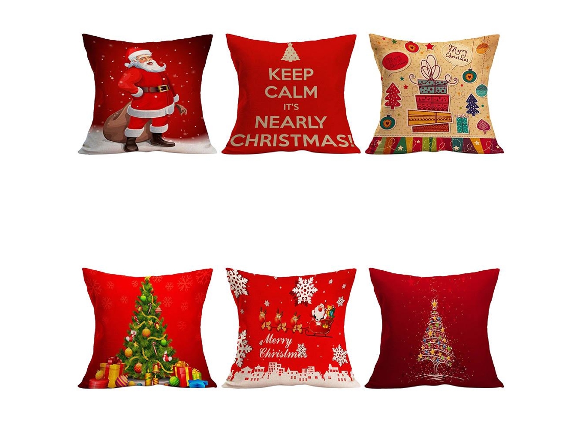 Laxiscreed Capa De Almofada Decorativa De Natal Para Sofá E Cadeiras, Confortável E Elegante