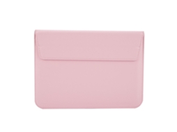 Bolsa Para Portátil  De 13" Couro Sintético Transversal Marrom*
