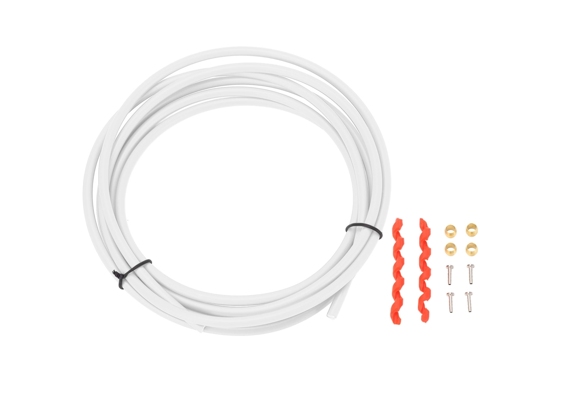 Mali kit de Mangueira de Freio Hidráulico para Bicicleta com Acessórios Alta Resistência para Óleo Mineral e Dot Branco