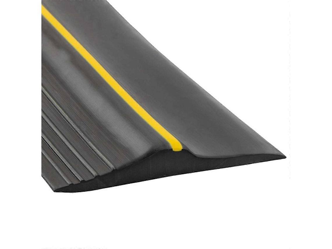Tira De Vedação Universal Para Soleira Inferior De Porta De Garagem, Em Borracha Resistente Às Intempéries (3 M, Preta)