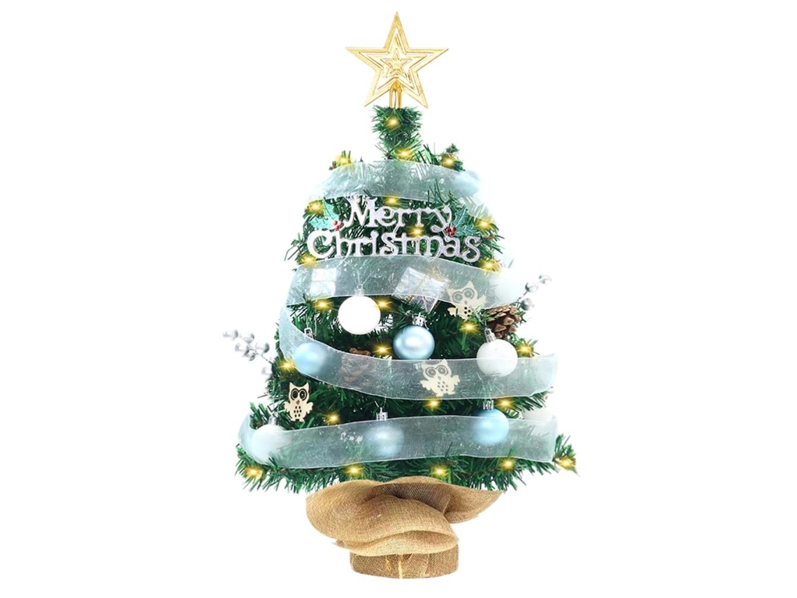 Mali mini Árvore de Natal com Luzes Led 18/24 Polegadas Decoração de Mesa de Natal