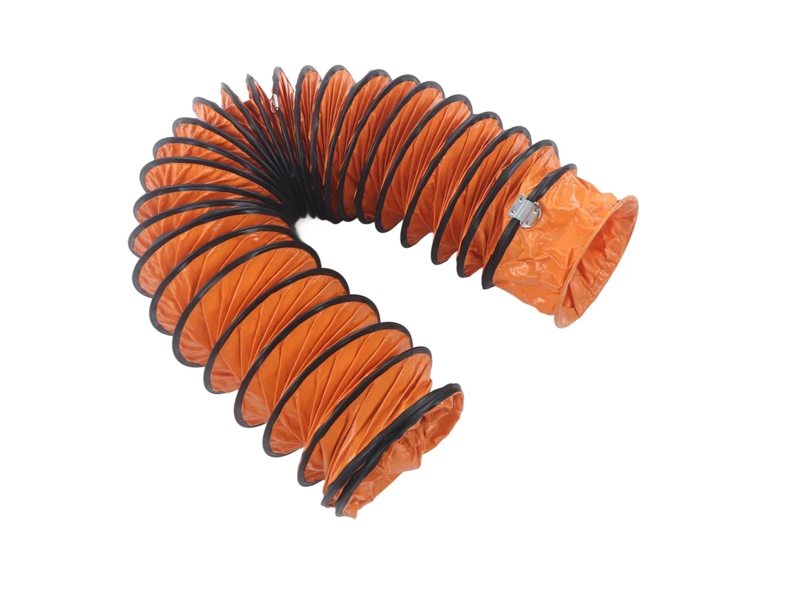 Laxiscreed Duto De Ventilação Flexível Em Pvc Com Ganchos Em S Para Exaustor
