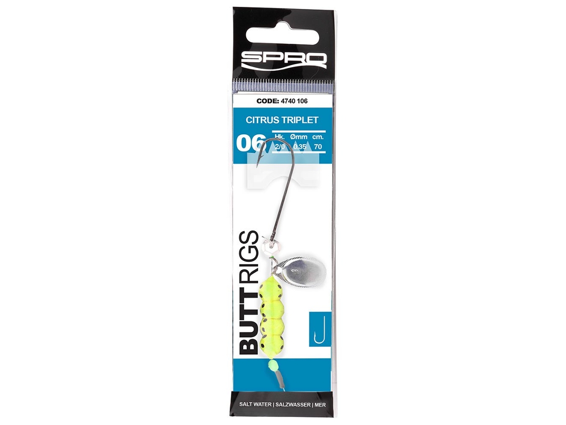Anzol Montado Salt Butt Transparente 2/0Spro