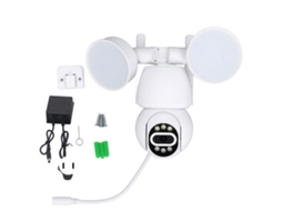 Câmara De Segurança Sem Fio Hd Visão Noturna Com Luz Exterior 110-240v