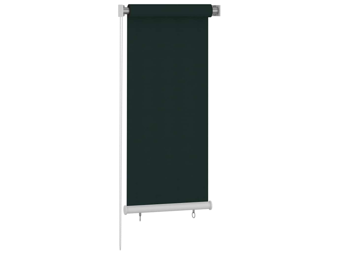 Maison Exclusive - Estore De Rolo Para Exterior 65 (l) X 140 (a) Cm Verde-escuro Hdpe