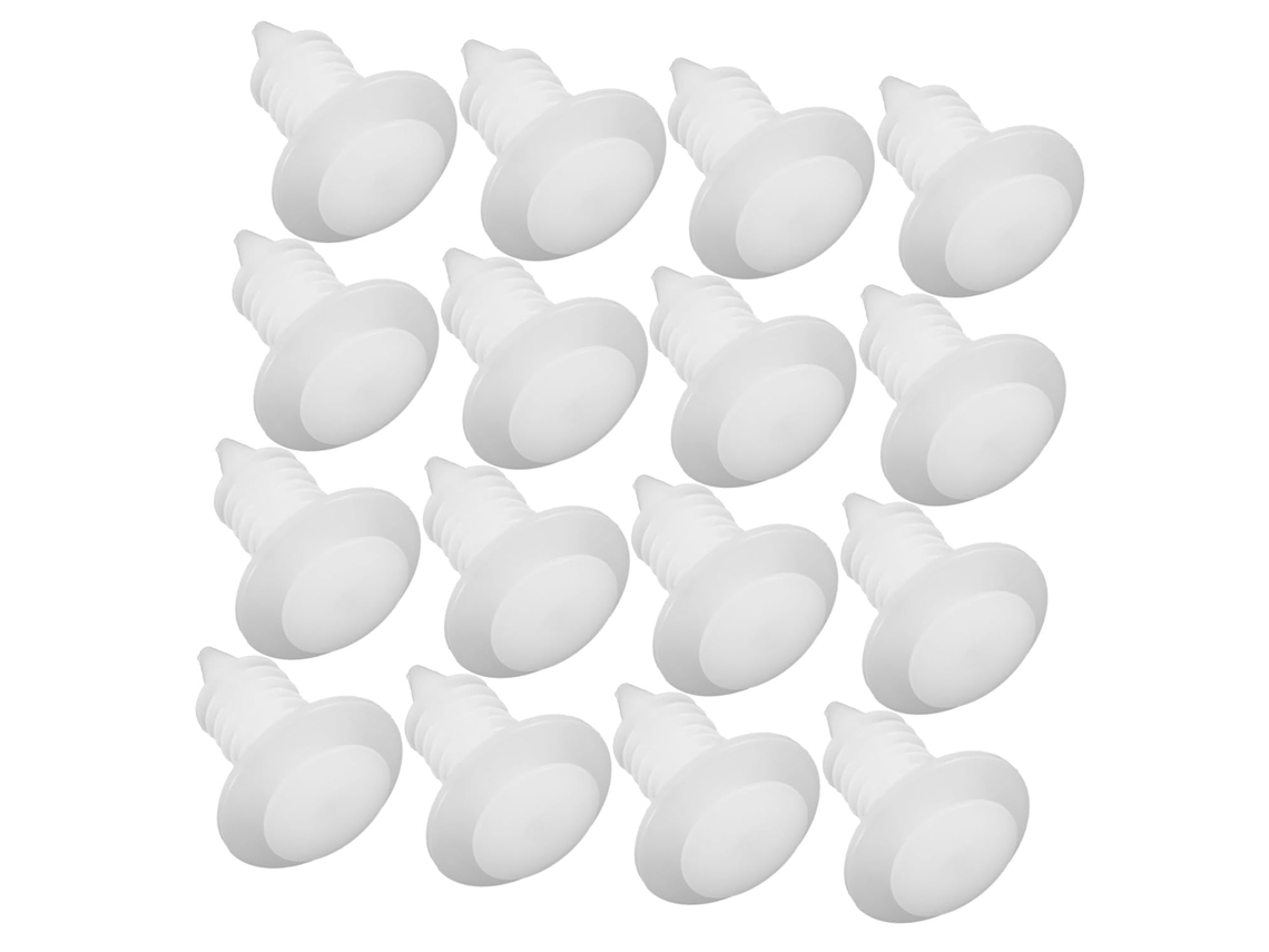 Conjunto De 100 Presilhas De Plástico Branco Para Portas De Carro