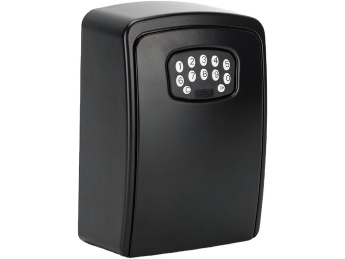 Cofre de Parede Tuya Compacto com Grande Capacidade, Compartimento para Chaves e Sistema de Segurança Inteligente para Residências. SFUSHOS