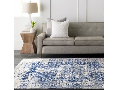 Tapete LIVABLISS Vintage Oriental Azul/Branco 140x200