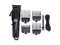 Tijela Elétrica De Cabelo Com Alavanca Ajustável 2000mah Baixo Ruído Profissional Para Homens Com 4 Pentes Guias