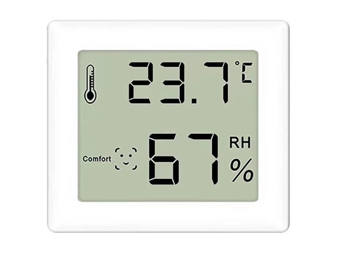 Termômetro E Higrômetro Digital Lcd Eletrônico Para Ambientes Internos Com Sensor De Temperatura E Umidade