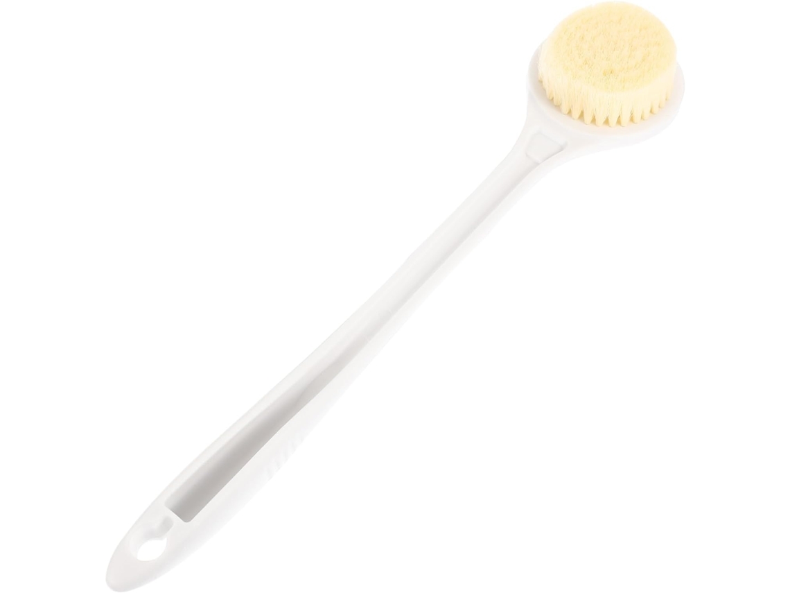 Escova De Banho Mikinona Com Cabo Longo E Cerdas Macias, Escova Esfoliante Corporal Prática Para Remover Pele Morta E