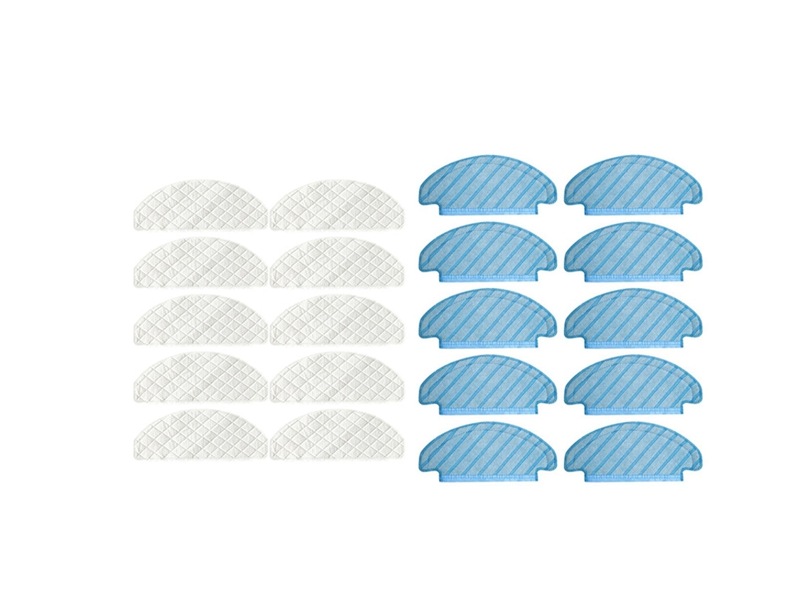 30 peças panos de limpeza para ecovacs deebot t8, acessórios para aspirador de pó, pano de substituição para limpeza de chão