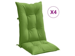 Highback Chair Cushion, Highback Chair Cushions Vidaxl Verde Tecido (120 X 50 X 7 Cm)