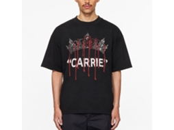 Rockinstone Carrie Queen Carrie Black Adult T-shirt Size:m