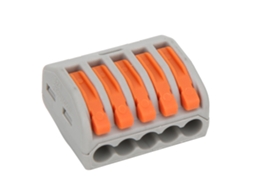 Conector De Terminal Com Mola Pct-215: 10 Peças, 5 Vias Para Cabos