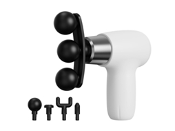 Mini Pistola de Massagem Muscular com 5 Cabeças, 6 Velocidades, Usb c, Ideal para Relaxamento Pós treino, Compacto, Recarregável, Uso D STELASPLEN