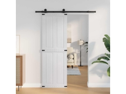 Vidaxl Porta De Celeiro Corona 70 X 210 Cm Madeira De Pinho Maciça