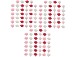 120 Peças Clipes Decorativos Em Formato De Flor, Tachinhas Com Design