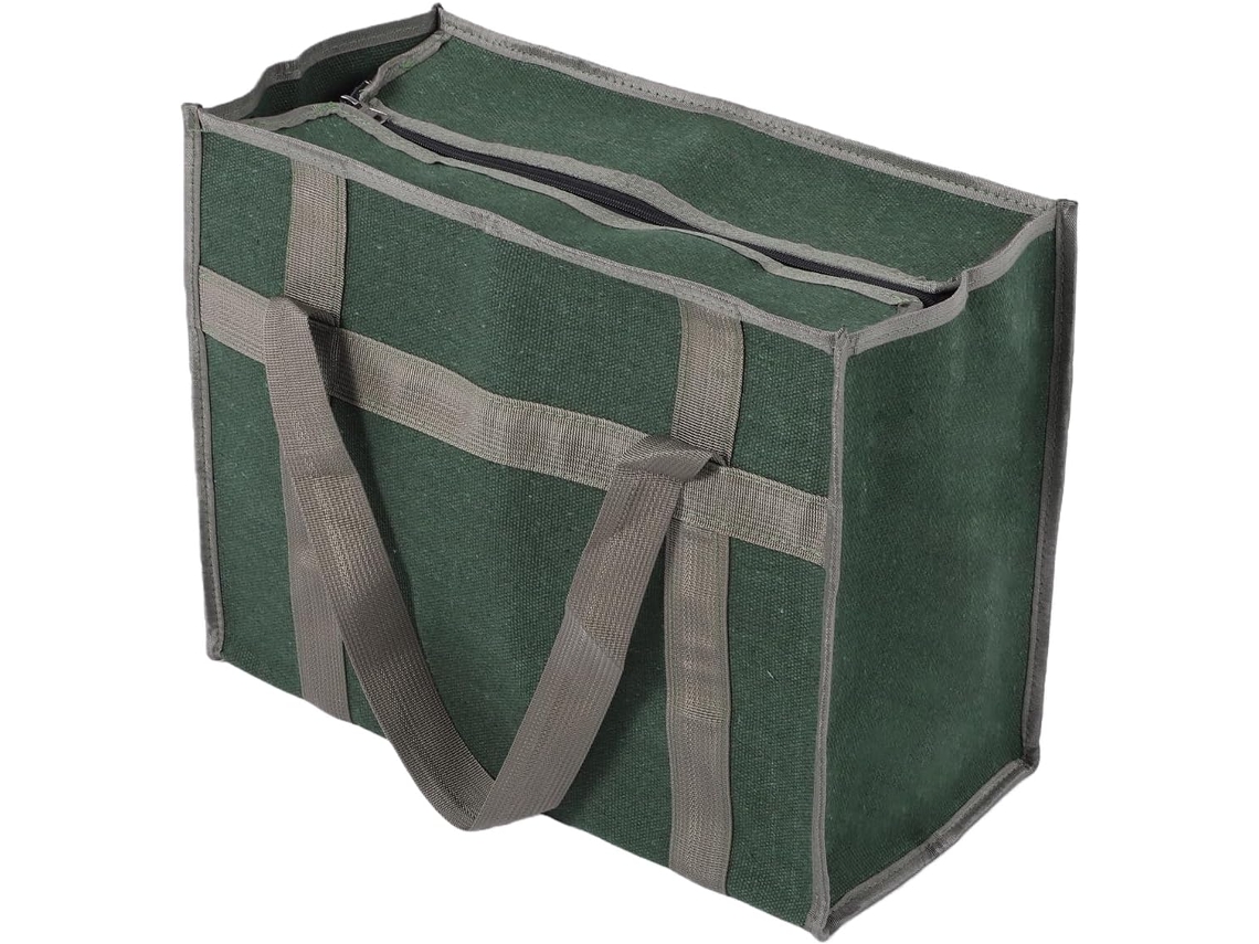 Bolsa de ferramentas Fafeicy em lona, organizador de ferramentas portátil de grande capacidade, 43x32x21 cm com data.