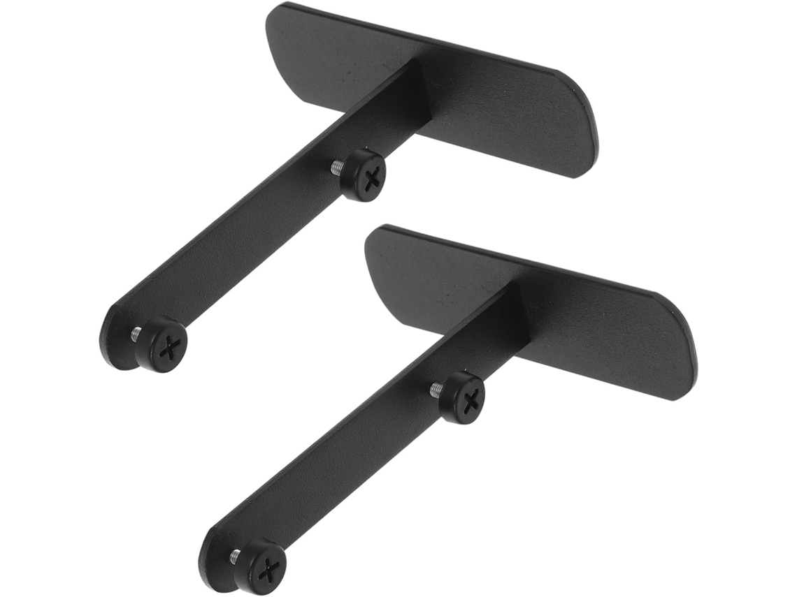 Kit De Suporte Para Painel Perfurado Mesa Em 2 Peças, Estrutura Robusta Em Metal Preto Com Revestimento Anticorrosivo