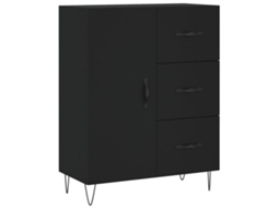 Aparador 69,5x34x90 Cm Derivados de Madeira Preto MAISON EXCLUSIVE