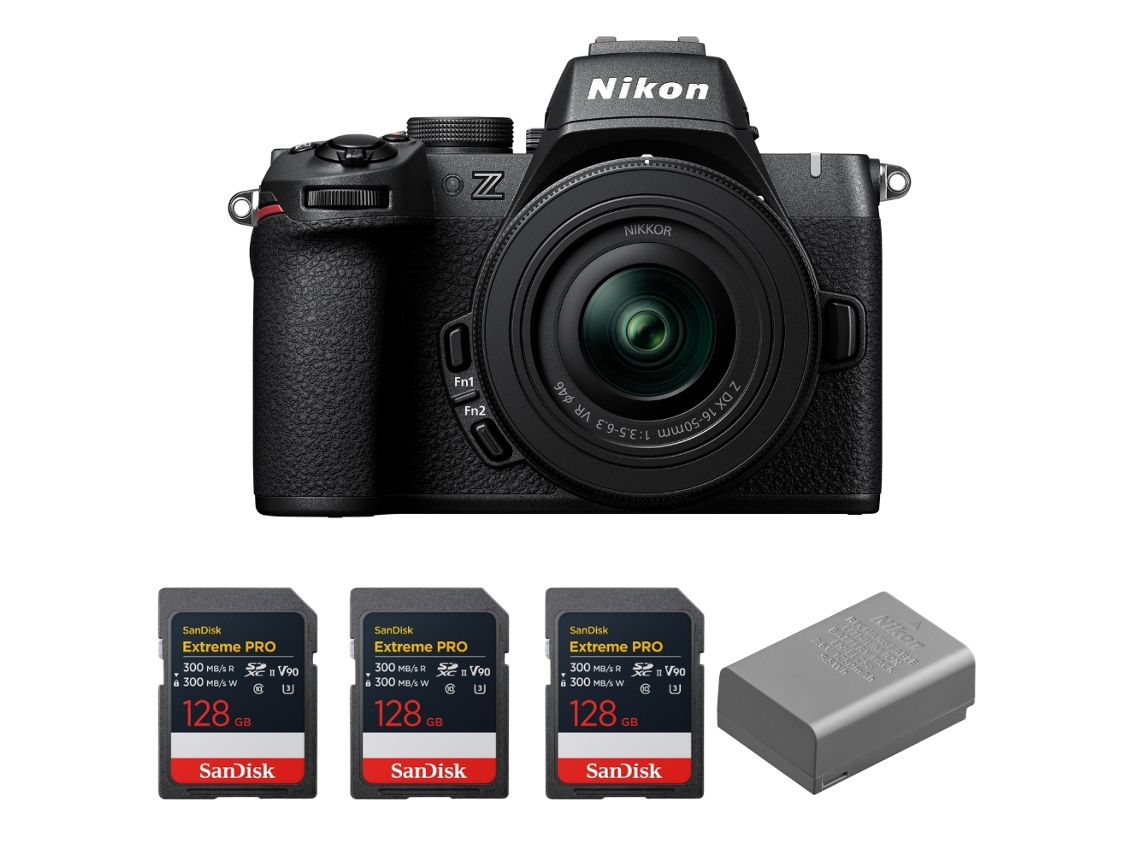 Z50 Ii + 16 50mm F/3.5 6.3 Vr + 3 Sandisk 128gb Extreme Pro Uhs ii Sdxc + Nikon En el25a + Ebook “20 Dicas para Fotos Que Impressionam” NIKON