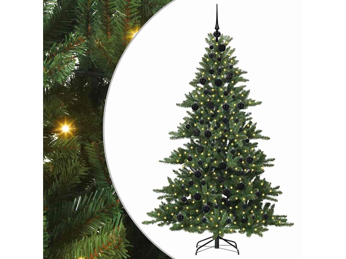 Conjunto 1 Árvore De Natal Artificial Vidaxl Verde Pvc (180 Cm)