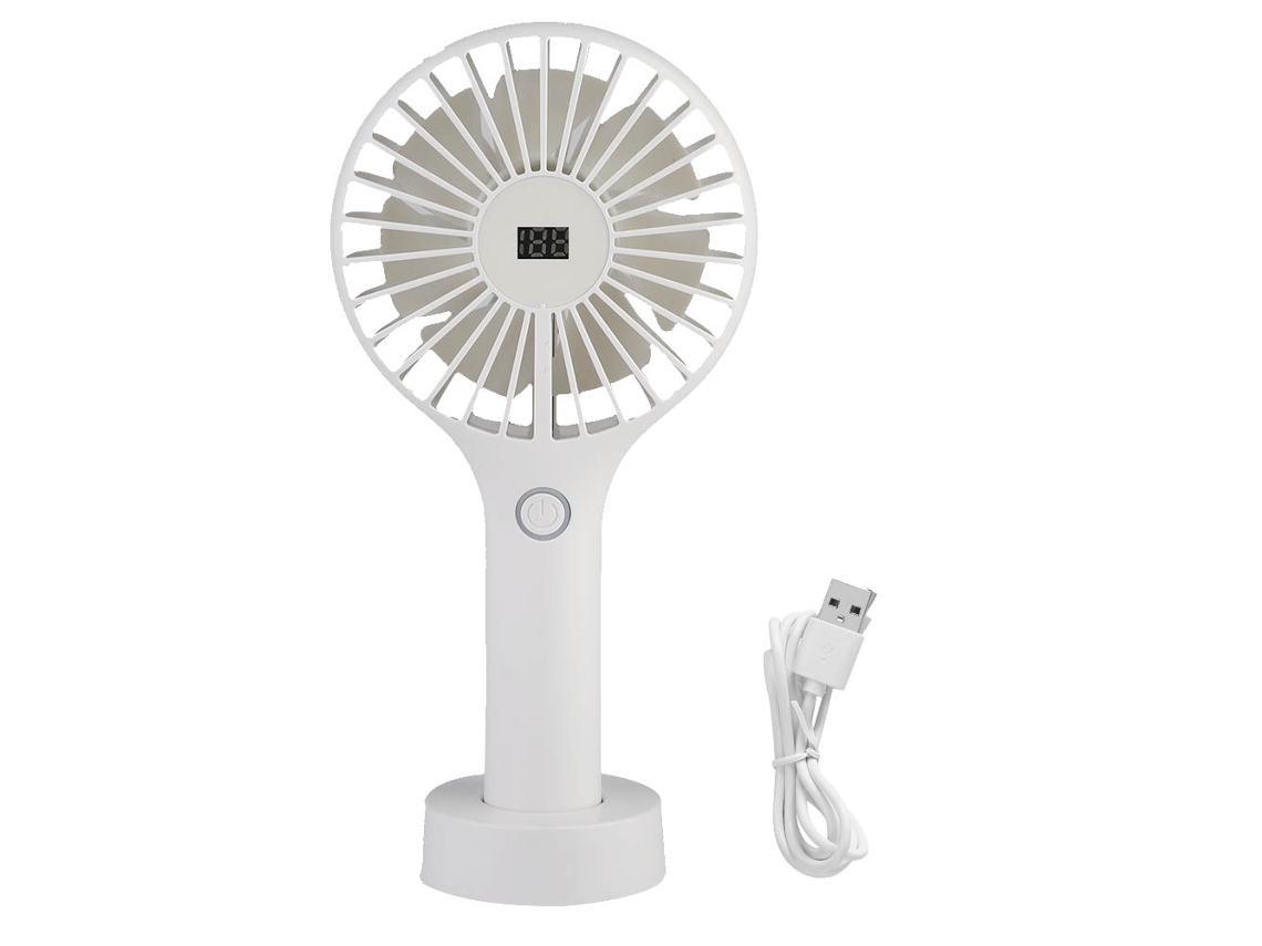 Laxiscreed Ventilador Portátil Mini Silencioso E Recarregável Por Usb, Com Indicador De Nível De Bateria