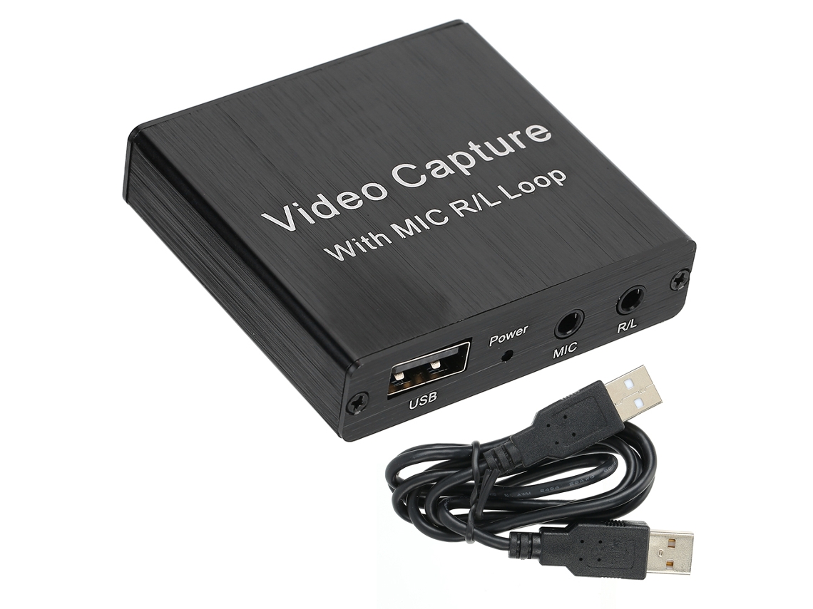 Aetheria placa de Captura de Vídeo Hdmi Usb Alta Definição 4k para Gravação Obs e Live com Microfone