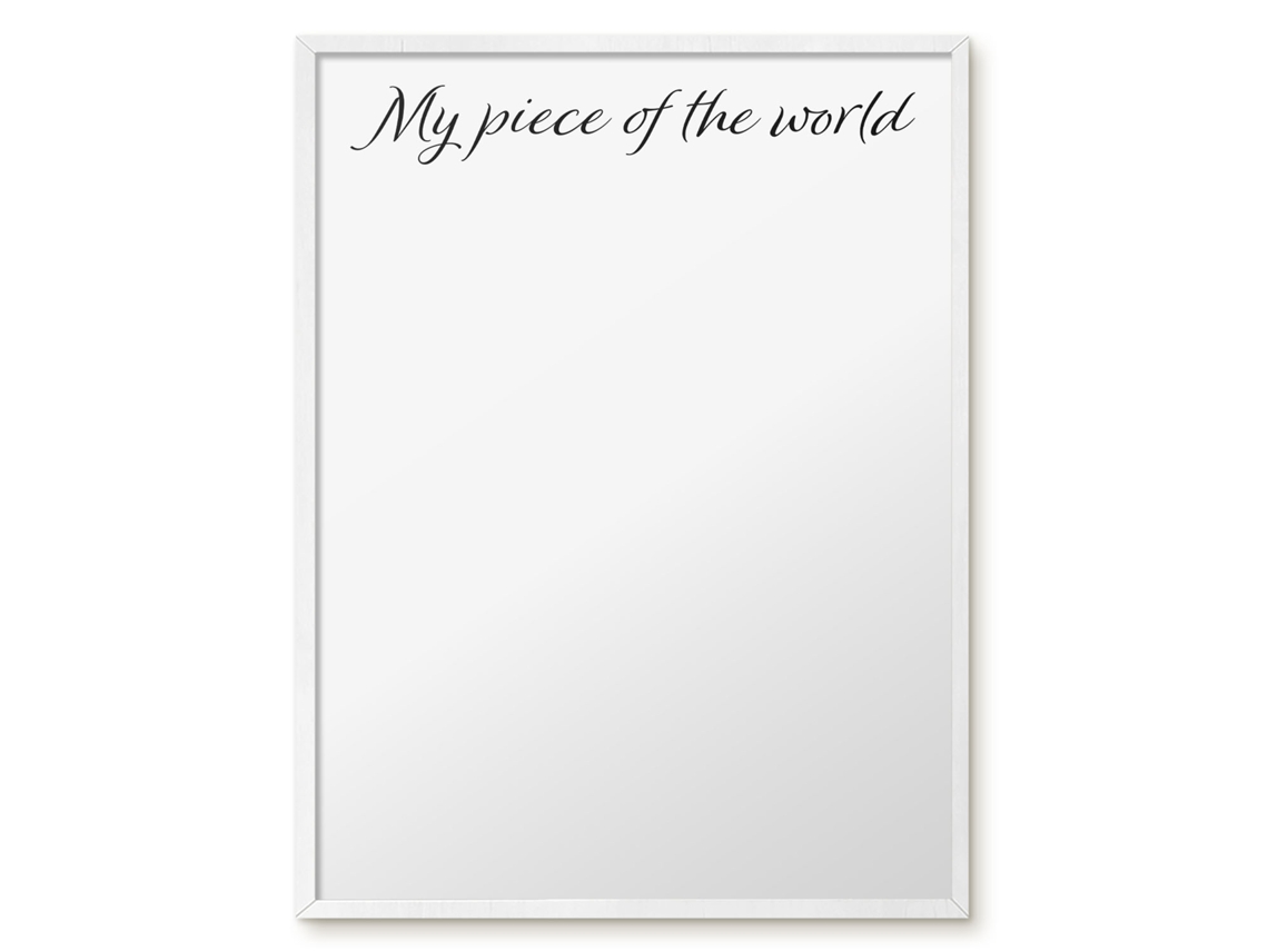 Magnetic Board My Piece Of The World For The Living Room Espelharte (60x80 Cm)