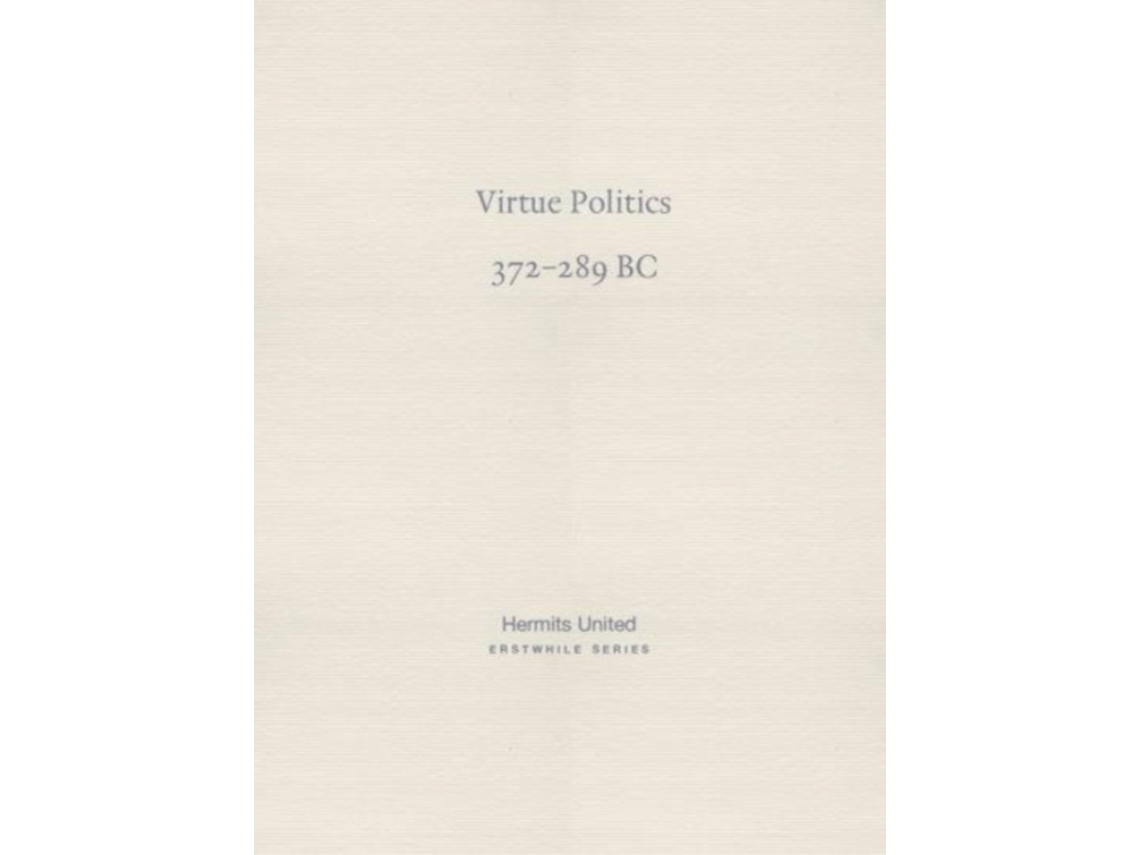 Livro Virtue Politics de Mencius (Inglês)
