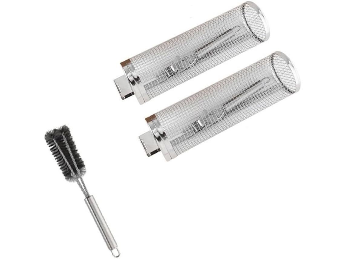 Cestas De Grelha Com Rodinhas Para Churrasco Ao Ar Livre, Gaiola Com Alça, Rede Para Grelhar, Tubo D Gokoco