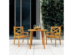 Vidaxl Cadeiras De Jantar P/ Jardim 2 Pcs Madeira Acácia Maciça