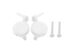 2 Parafusos De Plástico Para Assento Sanitário, Fixação Do Assento Sanitário, Dobradiças,reparo Para Uso Doméstico E