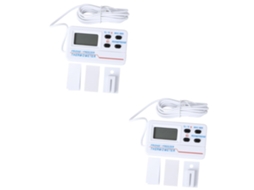 Termômetro Digital Amosfun, Pacote Com 2 Unidades, Para Uso Interno E Externo Em Geladeiras, Com Alarme De Temperatura