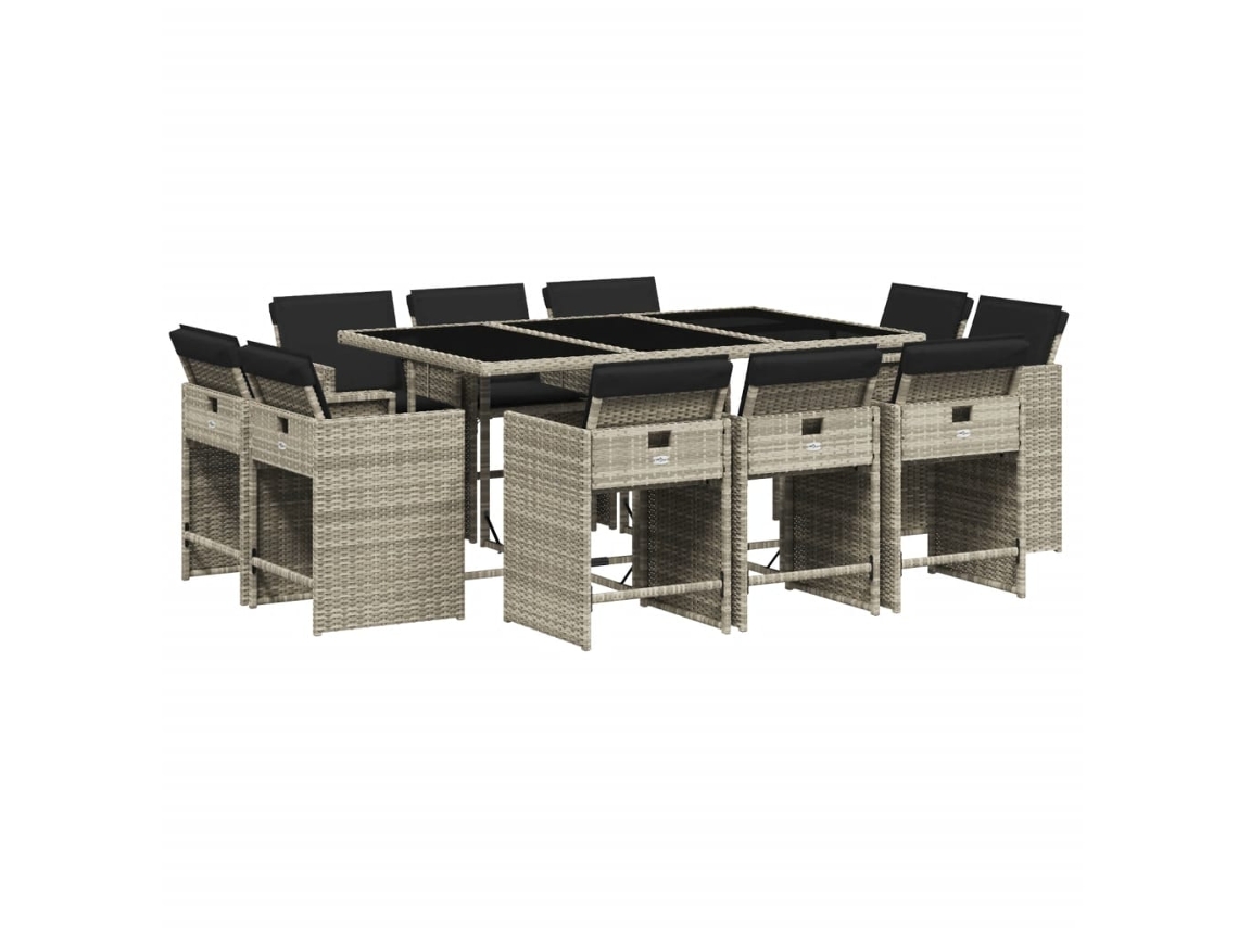 Garden Dining Set, Garden Dining Sets Vidaxl Cinzeto Rattan / Vime (n/a)