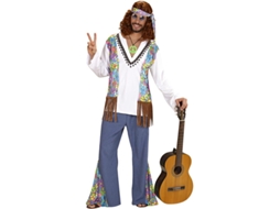 Fato de Hippie Branco com Colete para Homem