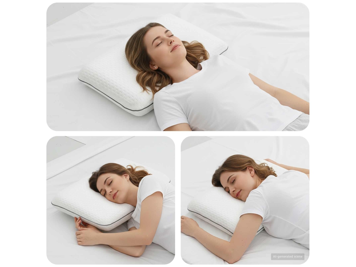 Vidaxl Travesseiro Para Dormir 60 X 40 X 10 Cm Médio Espuma De Gel