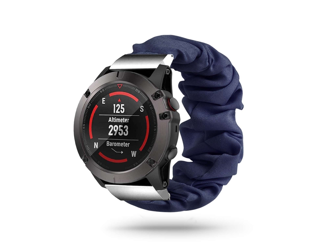 Bracelete Garmin Descent Gi Pulseira Scrunchie Azul