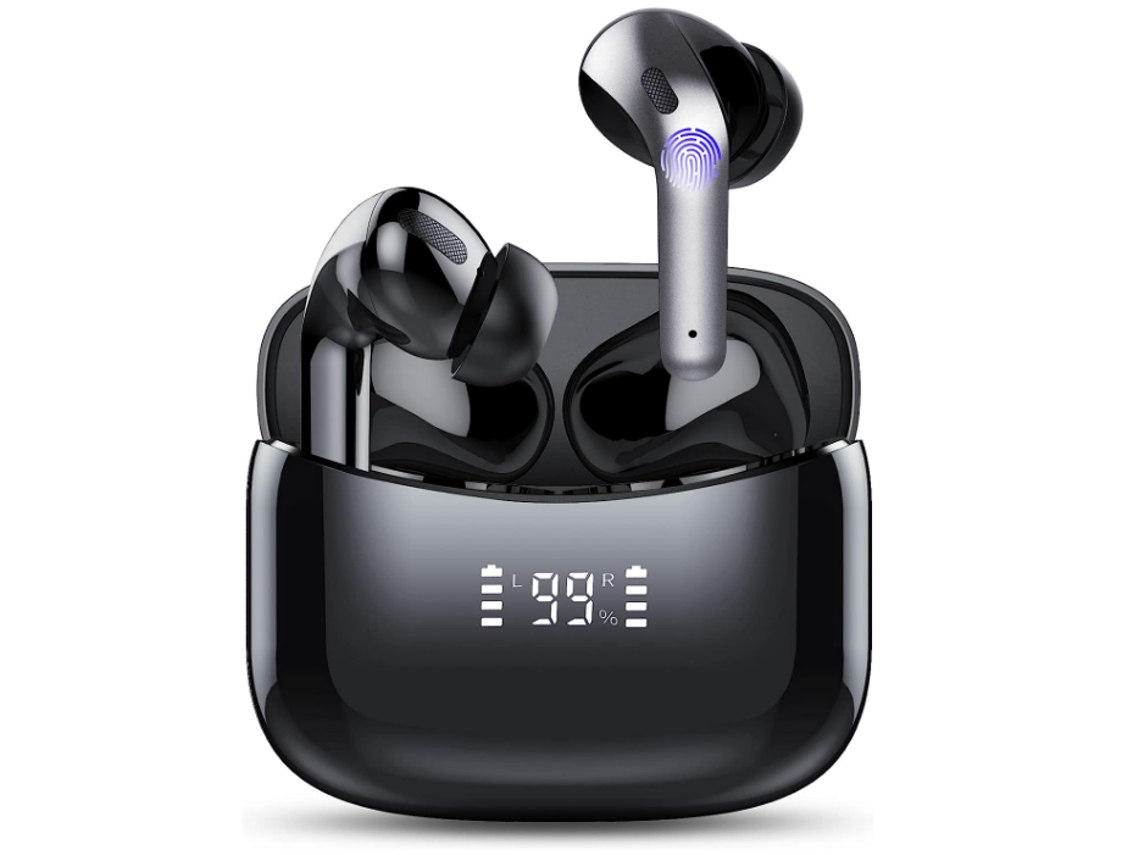 Fones Bluetooth Esportivo Over Ear Bluetooth 5.3 com Ganchos, 120h Playtime, Preto JIAPEI
