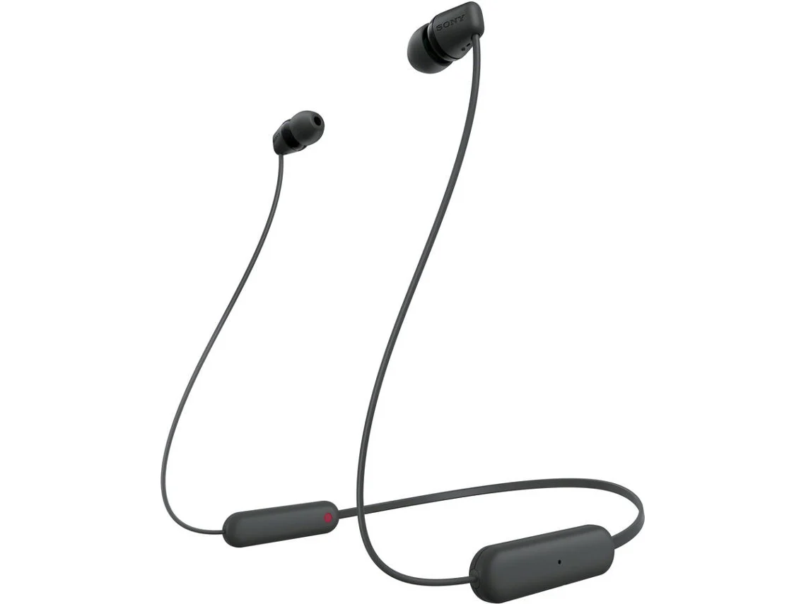 Auriculares Bluetooth SONY WIC100B (In Ear - Microfone - Preto)